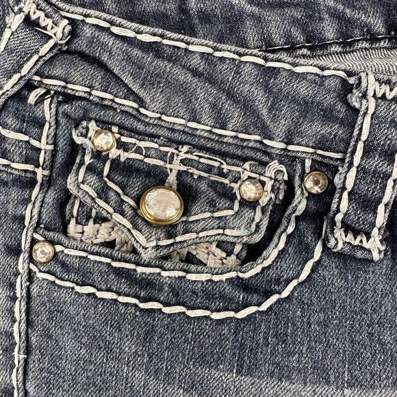 TRUE RELIGION - Women's Size 27 World Tour Joey Super T Blue Jeans  A46 - Picture 8 of 16